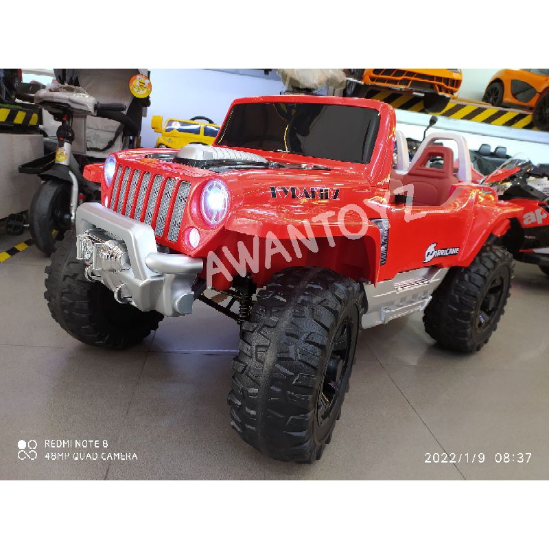 Mobil Aki Anak Jeep Willys Red