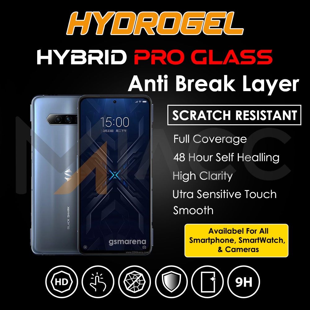 PREMIUM HYDROGEL BLACK SHARK 4 PRO ANTI GORES FULL SCREEN