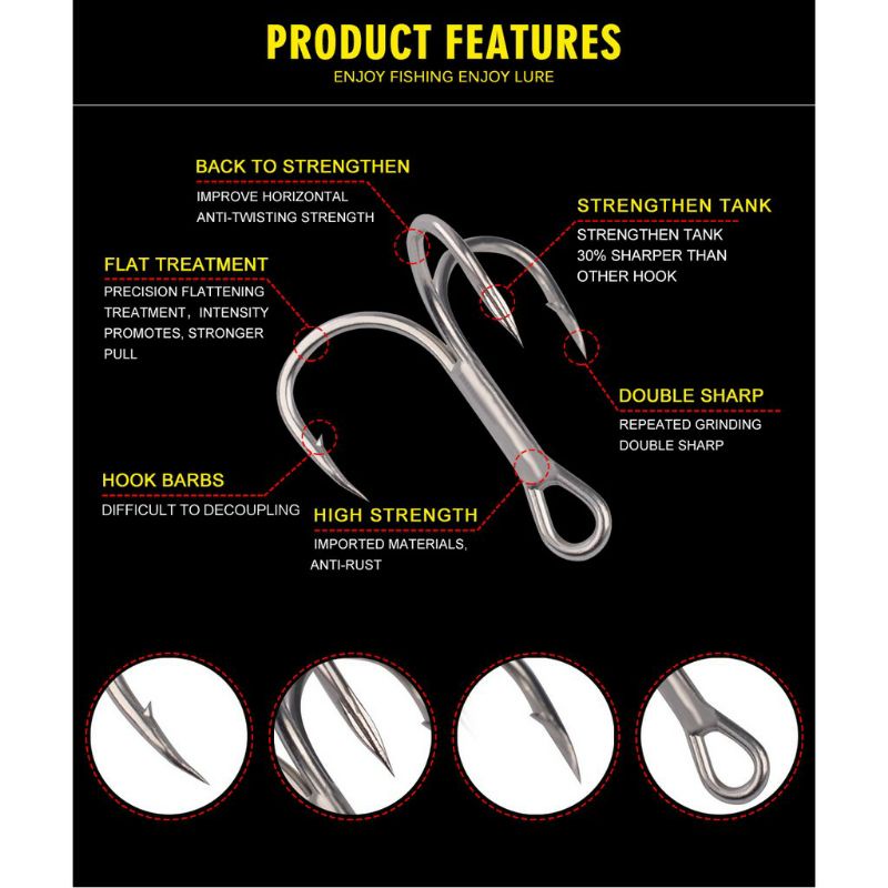 Kail Proberos BKB Treble Hook Stainless