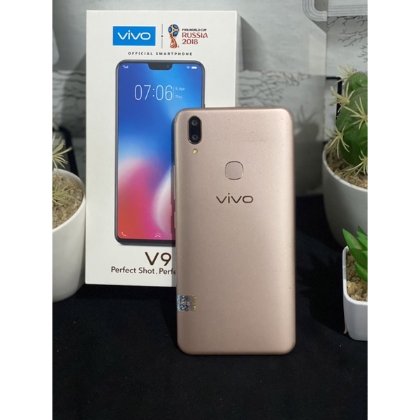 Handpone Hp Vivo V9 4/64 Second seken original Bekas murah bergaransi