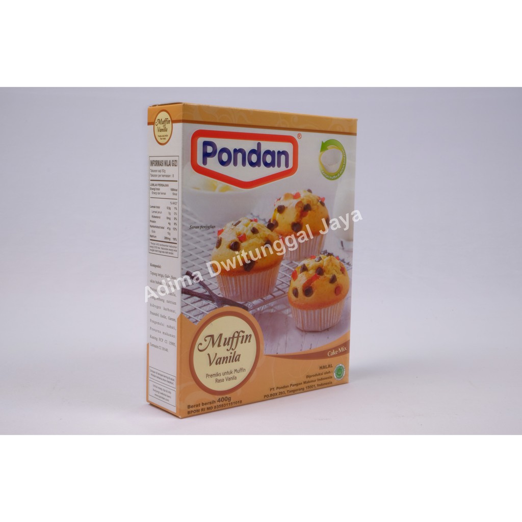 Pondan Muffin Vanila 400 gr