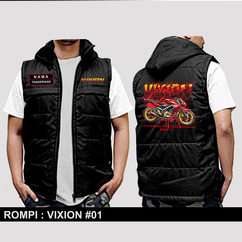 Rompi VIXION - Custom Nama