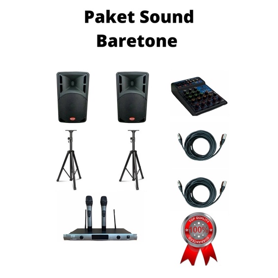 paket sound system baretone . paket sound akustik restoran kafe baretone