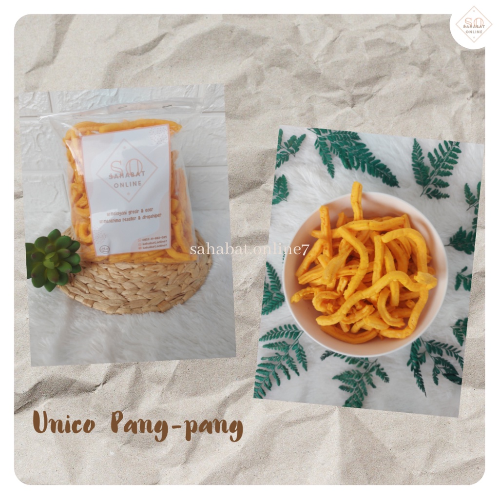 

UNICO PANG PANG STIK/UNICO PANG-PANG/KERUPUK UNICO PANG PANG/JAJANAN KHAS TEGAL/KERIPIK UNICO PANG PANG