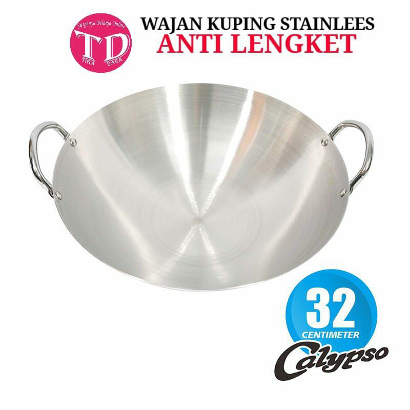 Calypso Kuali Wajan Penggorengan Stainless Steel