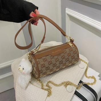 BQ 3264 RISCE TAS SELEMPANG BENTUK TABUNG IMPORT WANITA CEWEK PEREMPUAN JAKARTA BATAM