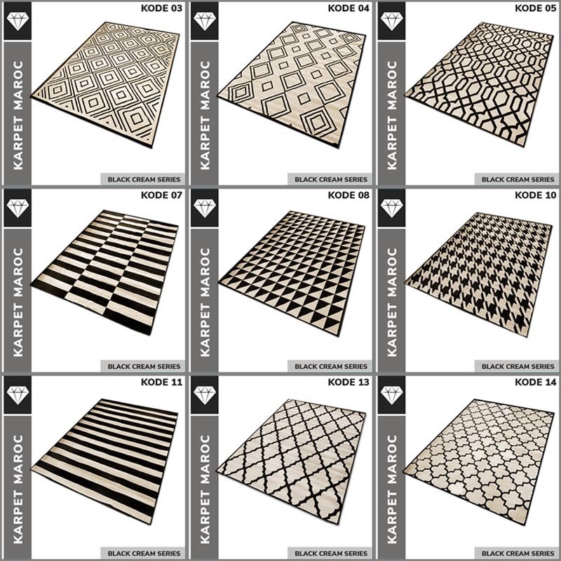 KARPET MAROC COLLECTIONS SIZE 210X310 (JUMBO)-Cream Special Ramadh