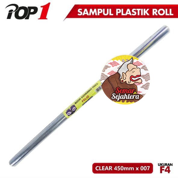 

[ROL] SAMPUL BUKU FOLIO POP1 MIKA ROL TRANSPARAN 45 CM X 4 M*