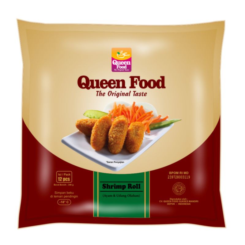 

Queen Food Shrimp Roll 12s 340 gram