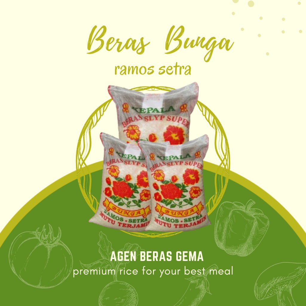 BERAS BUNGA SLYP SUPER - RAMOS SETRA