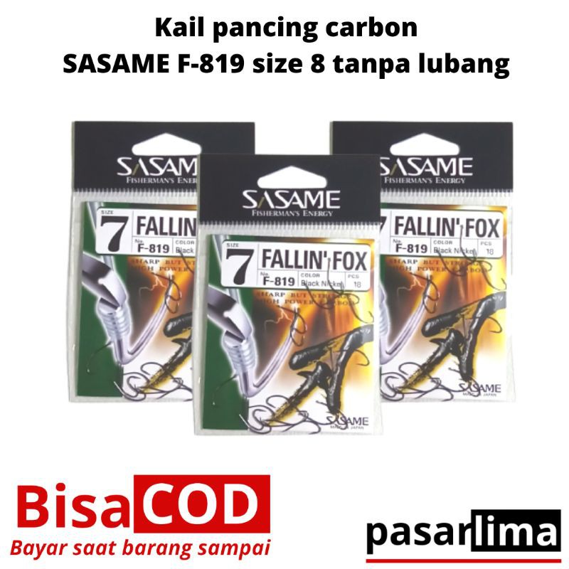 Kail pancing sasame Size 7 tanpa lubang
