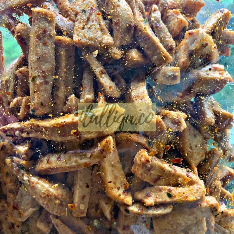 250gr SNACK basreng stik/bastik pedas cabe asli rasa daun jeruk-2