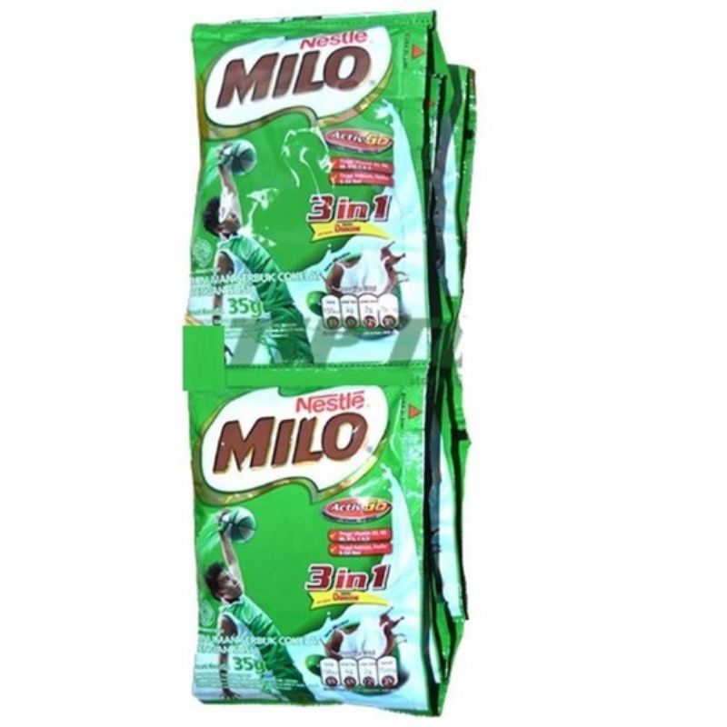 

MILO 3 IN 1 3IN1 SACHET PER RENCENG ACTIV GO MILK SUSU