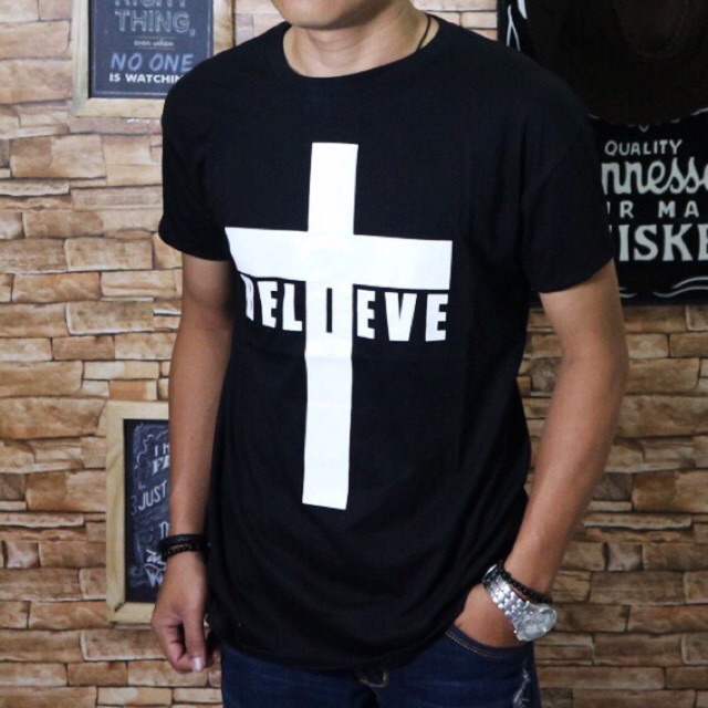 Baju Kaos Pria Rohani Kristen Tshirt Distro Atasan Oblong Cowok Trending