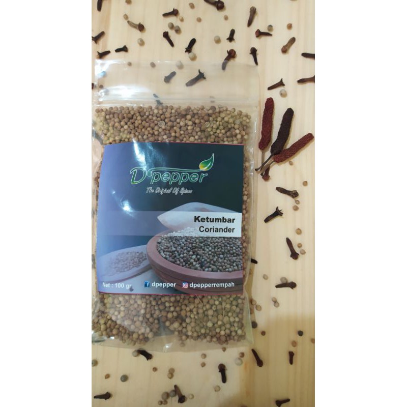 

100gr ketumbar utuh / coriander / rempah JSR/bumbu dapur