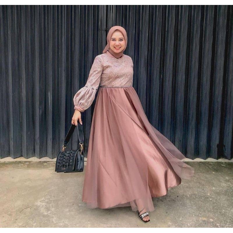 ARUMI DRESS/DRESS KONDANGAN/DRESS LENGAN BALON/Rania dress