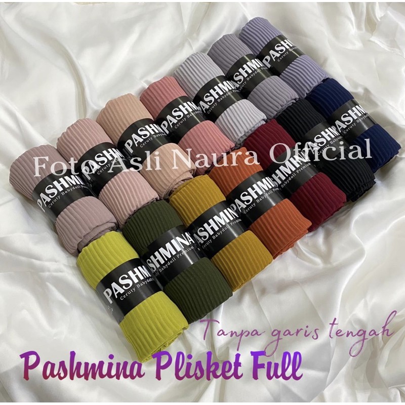 Pashmina Plisket Full Ceruty Babydoll Premium