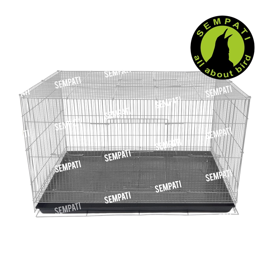 KANDANG BURUNG, SUGAR GLIDER, KELINCI, HAMSTER, TERNAK, UMBARAN - BESI LIPAT TEBAL SIZE M MEDIUM SEMPATI KDMDM-PUTIH