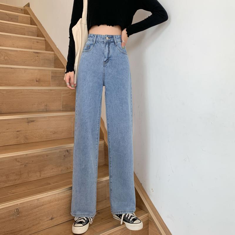 Highwaist kulot jeans wanita loose hangover