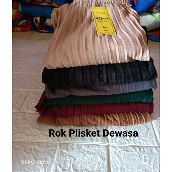 rok dan kulot plisket kecil dewasa