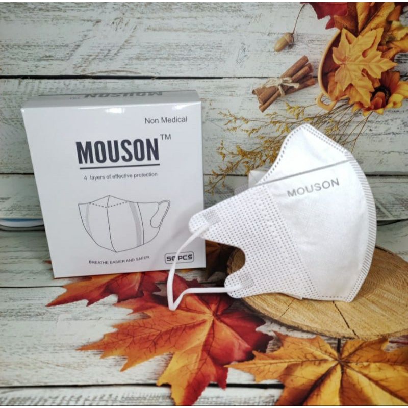 Masker Duckbill Mouson Embos 1Box isi 50pcs premium mask