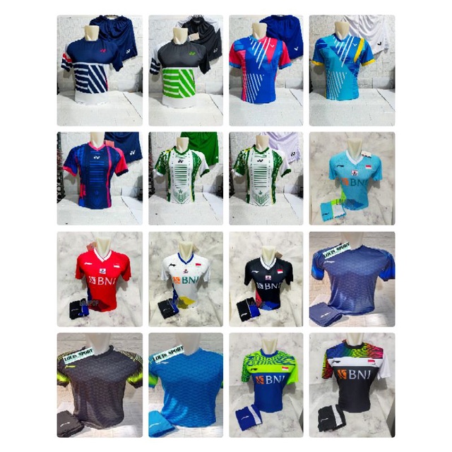 Baju badminton dewasa/setelan badminton lining