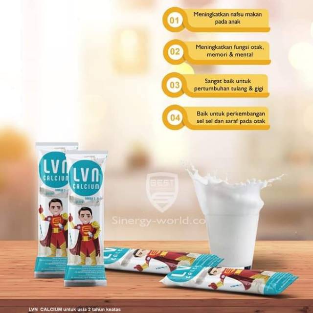 1 SACHET LVN CALSIUM 100% ORIGINAL