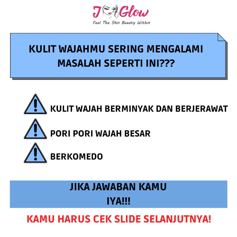Jglow J glowcSkincare Paket Acne Whitening Skin Cream JNC 3 Klinik Farmasi Dokter Perawatan Wajah / 