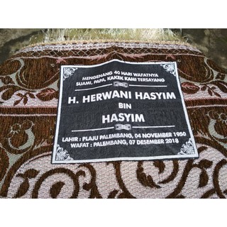 TAMBAHAN SABLON NAMA PADA BALIK SAJADAH UNTUK SOUVENIR TAMBAHAN SABLON NAMA PADA BALIK SAJADAH UNTUK SOUVENIR