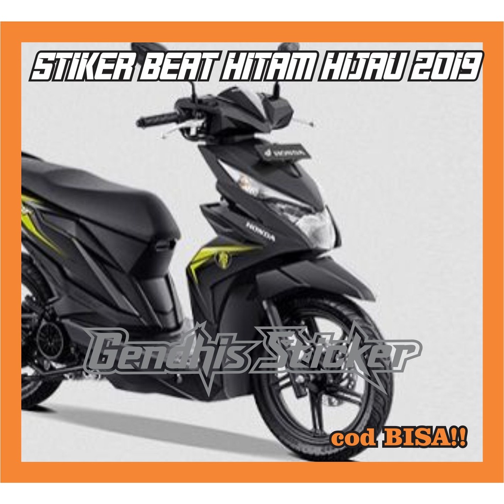 Striping Honda Beat Hitam Hijau Tahun 2019