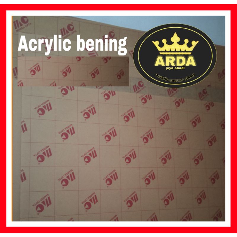 akrilik 3mm bening 122 x 244