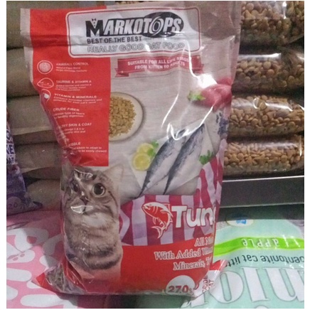 MARKOTOPS all life stage repack 1kg dry food makanan kucing