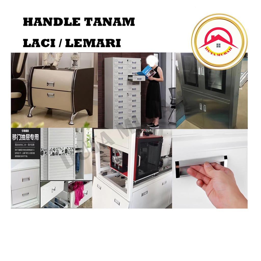 Tarikan Laci/Lemari/ Tarikan Handel Laci/Lemari Tanam Plastik 160 S