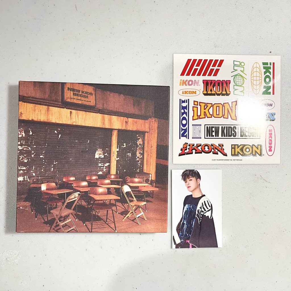Ikon New Kids Album Dope Ver with June photocard and sticker Album Kpop Unsealed