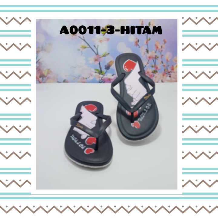 SANDAL FLAT WANITA KASUAL NYAMAN DAN MODIS A0011-3 KARIS 37-41