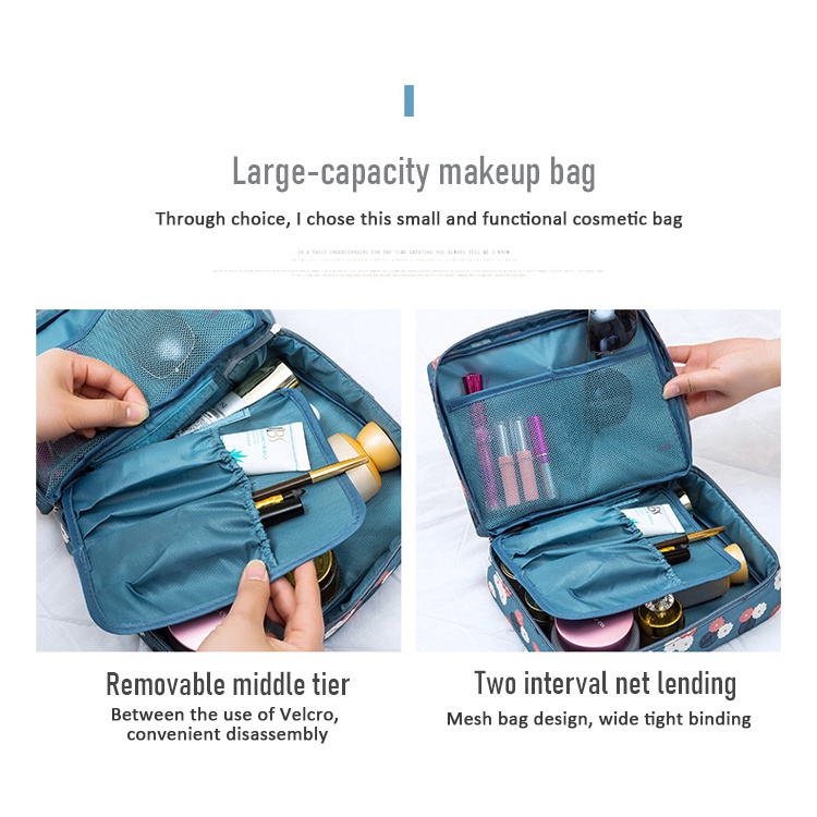 TAS TRAVEL KOSMETIK BAG POUCH MAKE UP TRAVEL BAG AKSESORIS  KOREA  PERLENGKAPAN ALAT MULTIPOUCH  KECANTIKAN U169