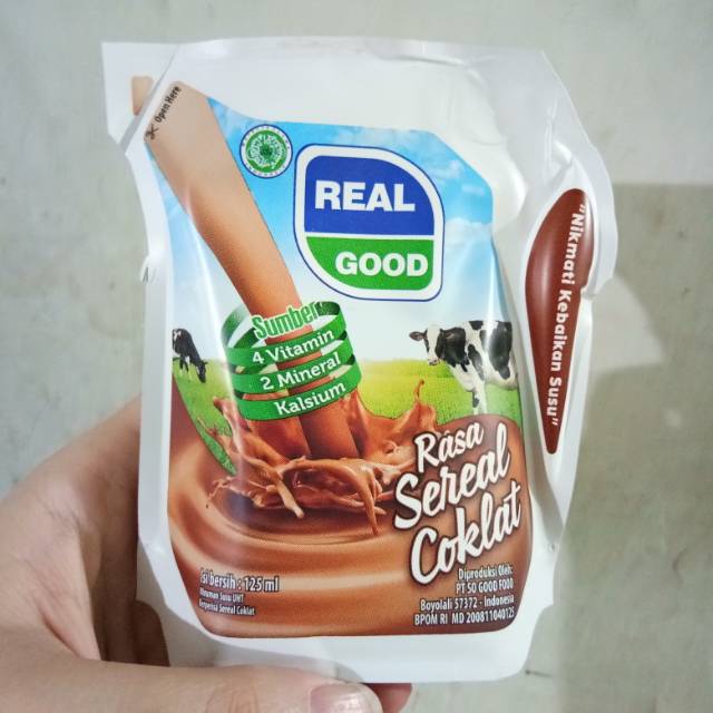 

Susu real good rasa sereal coklat 125 ml dijual per 5 pcs