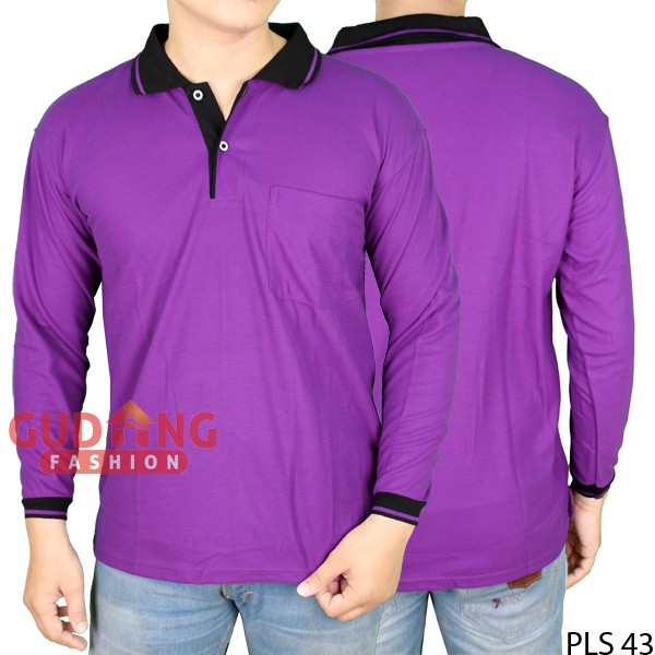 Polo Shirts Tangan Panjang Pria - PLS 43