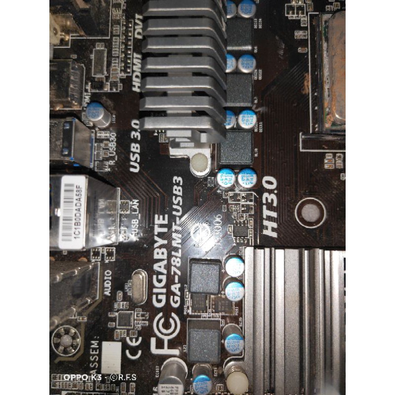 Motherboard GiGabyte GA-78LMT-USB3 (mati,buat kanibalan)