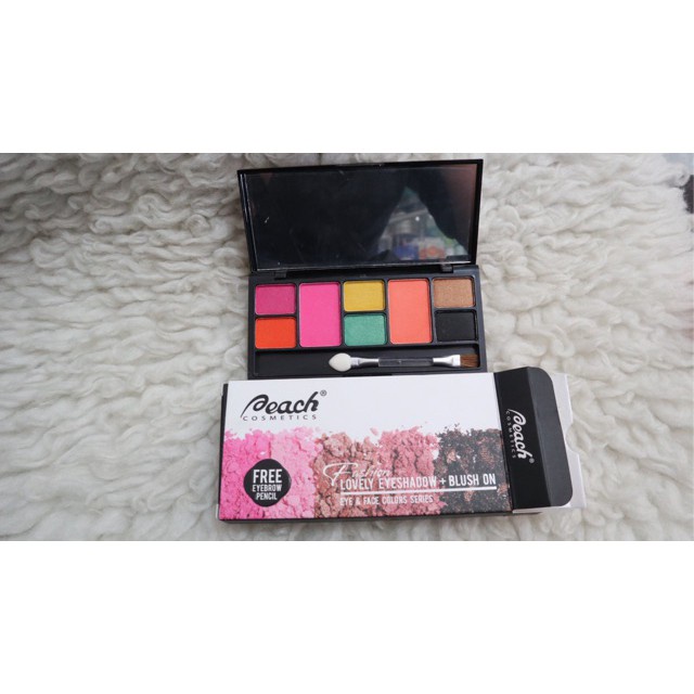 Peach Fashion Lovely Eyeshadow+Blush On
