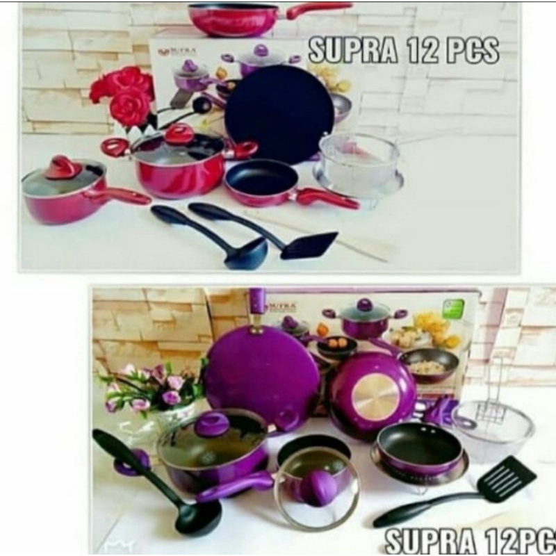 Cookware set 12 pcs supra