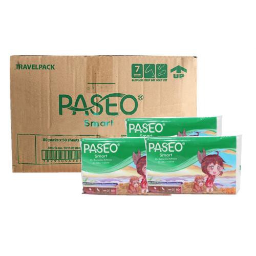 TISU PASEO TRAVEL PACK 50SHEET PER DUS ISI 80 PCS - GROSIR TERMURAH