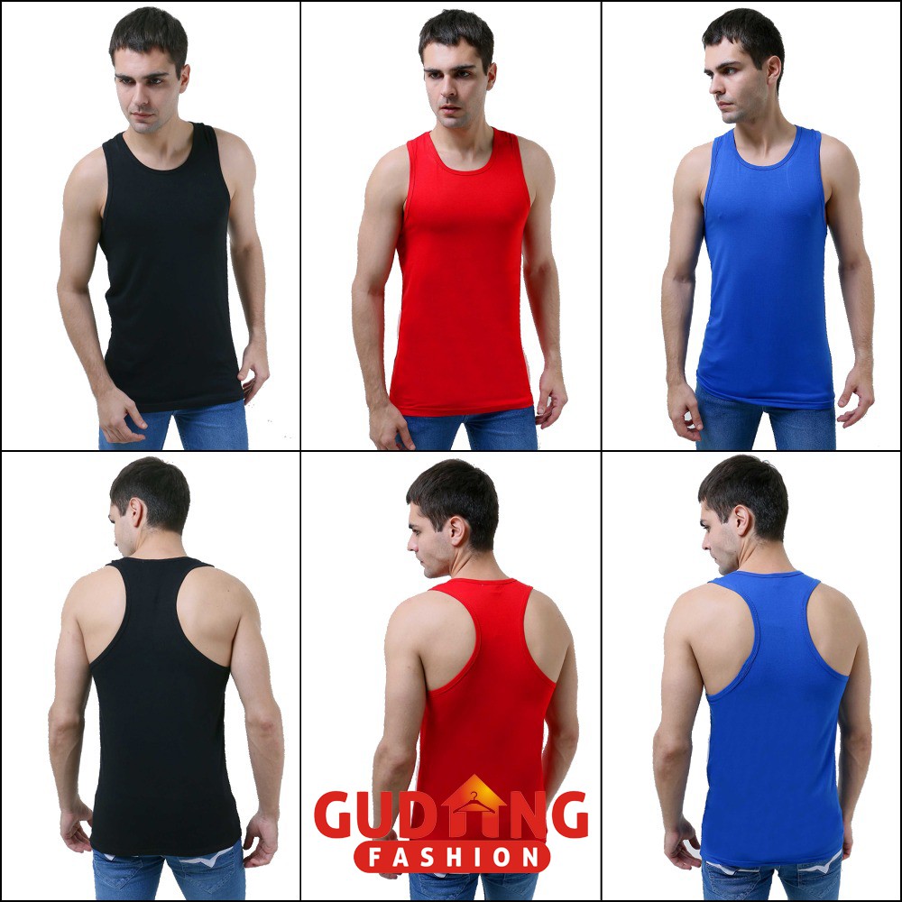 Kaos Singlet Pria Keren - Banyak Pilihan Warna