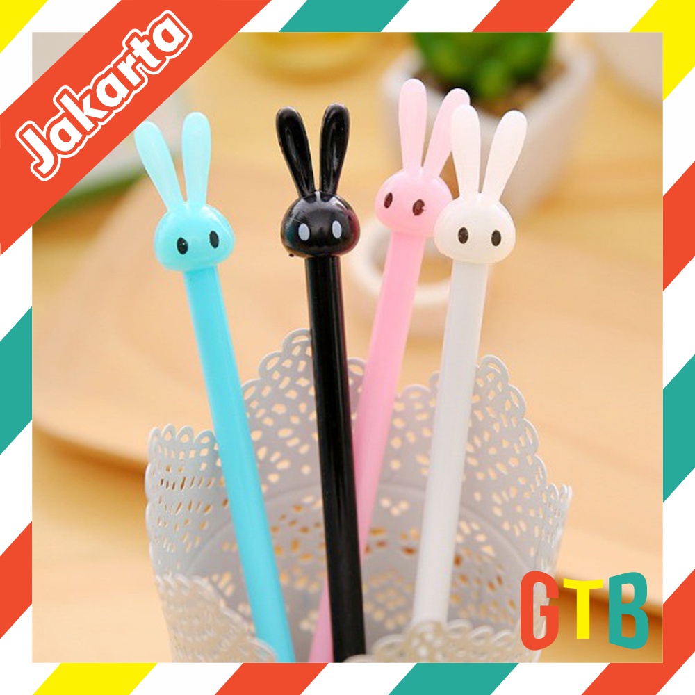 

❤GTB❤ Pulpen Pena Bentuk Karakter Kepala Kelinci Bolpen Karakter Bunny Lucu Unik Pulpen Karakter Gel Imut Pulpen Gel Pena Murah S039