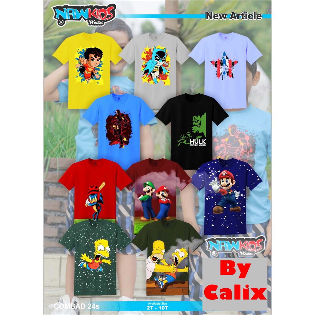 Paket 3pcs (RANDOM) Kaos Anak New Kids 3pcs Baju Kaos anak Murah