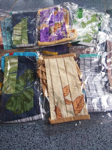 Medan Termurah Habiskan stok Motif Tali panjang Masker Katun Murah