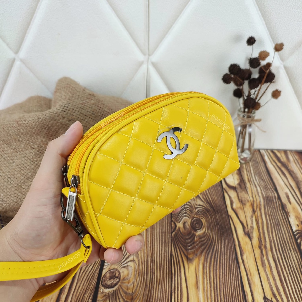 NAGITA / Dompet Wanita Kerang 2Ruang - DOMPET CHNL BAKPAO 0942-KUNING