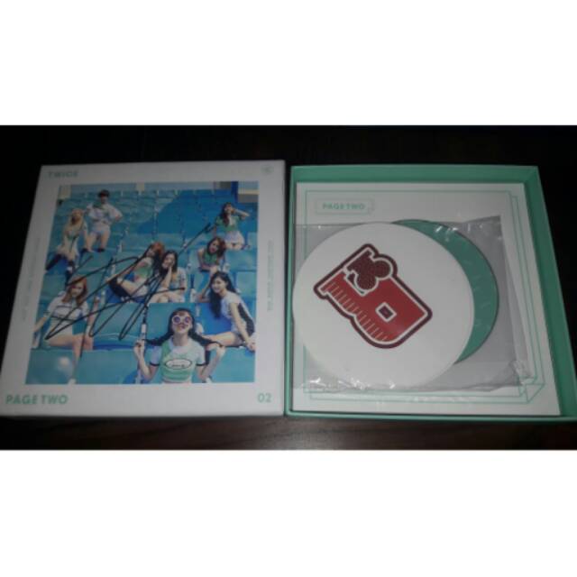 TWICE PAGE TWO SIGNED ALBUM
