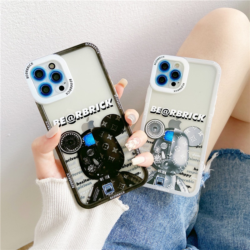 Personality Violent bear Angel eyes Shockproof Soft TPU Phone case IPhone 12 12Pro 12Promax 12mini 11 Pro Max X Xs Max XR 7 8 Plus