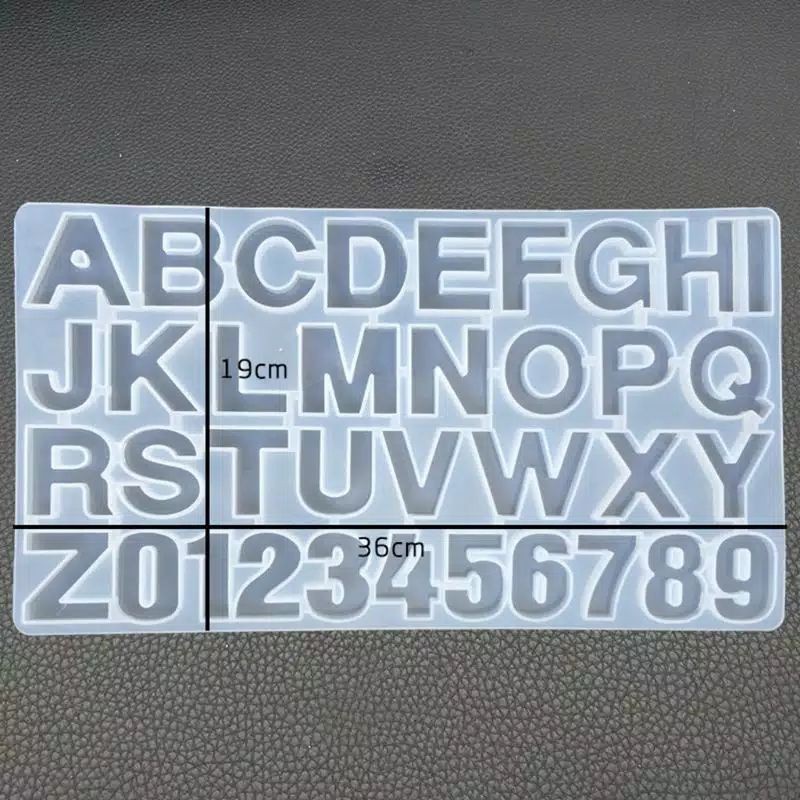 Cetakan Silikon Epoxy Resin Abjad dan Angka (sil-02)